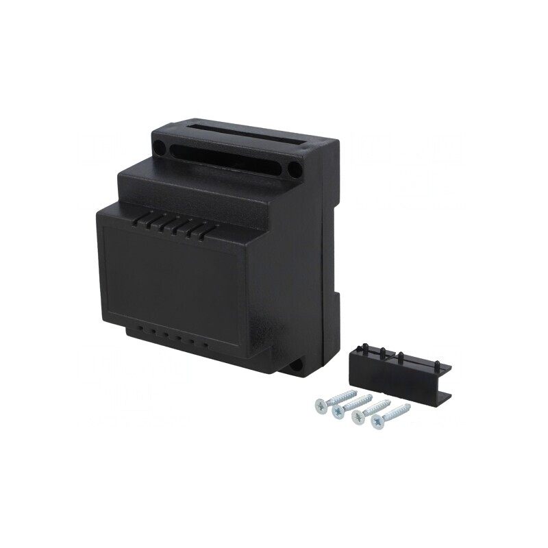 Cutie de Conexiuni DIN 90x65x70mm ABS Negru | Electronic-mag.ro | Componente Electronice