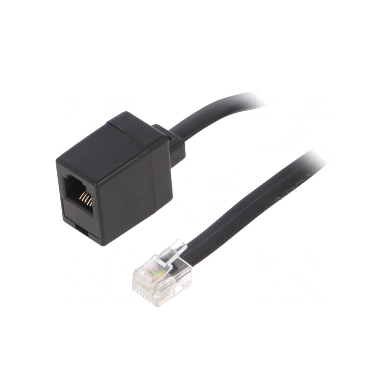 Cablu Telefon RJ12 6m Negru | Electronic-mag.ro | Componente Electronice Cablu Telefon RJ12 6m Negru | Electronic-mag.ro | Componente Electronice
