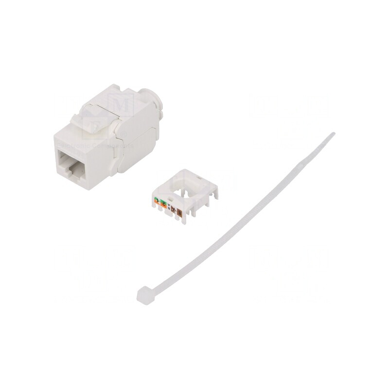 Soclu RJ45 8p8c Cat 6a Keystone Ne-ecranat | Electronic-mag.ro | Componente Electronice
