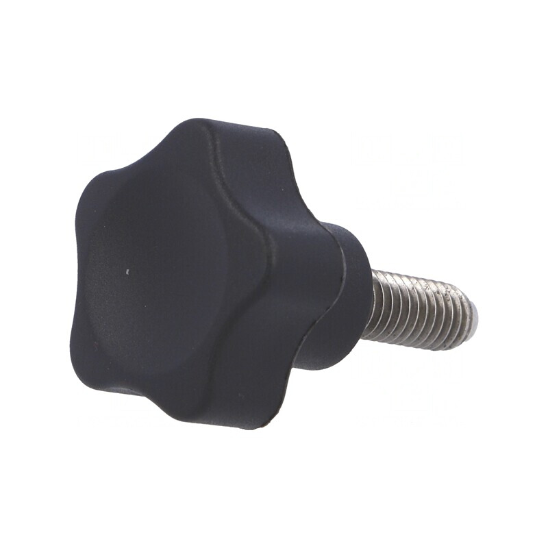 Buton Reglare Poliamidă Ø25mm M6 16mm H20mm | Electronic-mag.ro | Componente Electronice