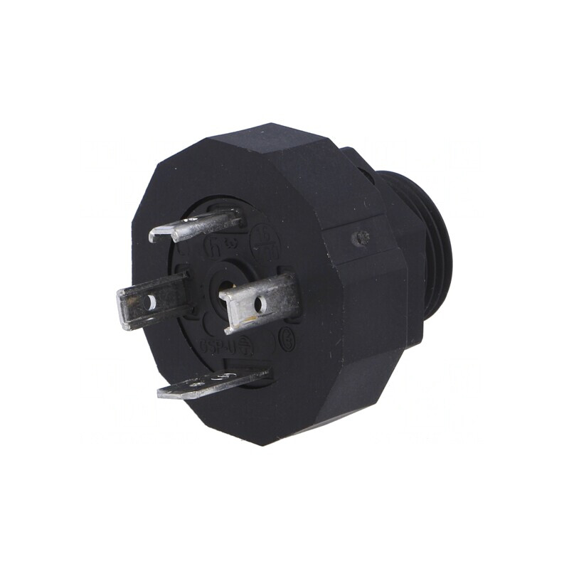 Conector cu Valvă Soclu Format A 18mm 4 PIN 16A | Electronic-mag.ro | Componente Electronice
