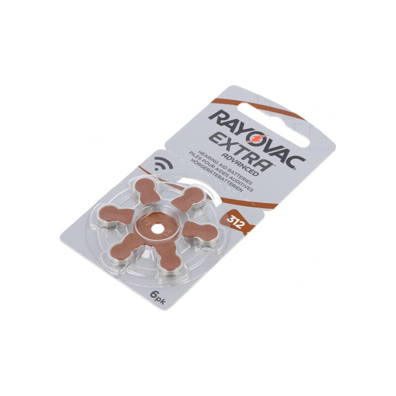 Baterie Zinc-Aer 1.4V AC312 180mAh – Pachet 6 Buc. | Electronic-mag.ro | Componente Electronice