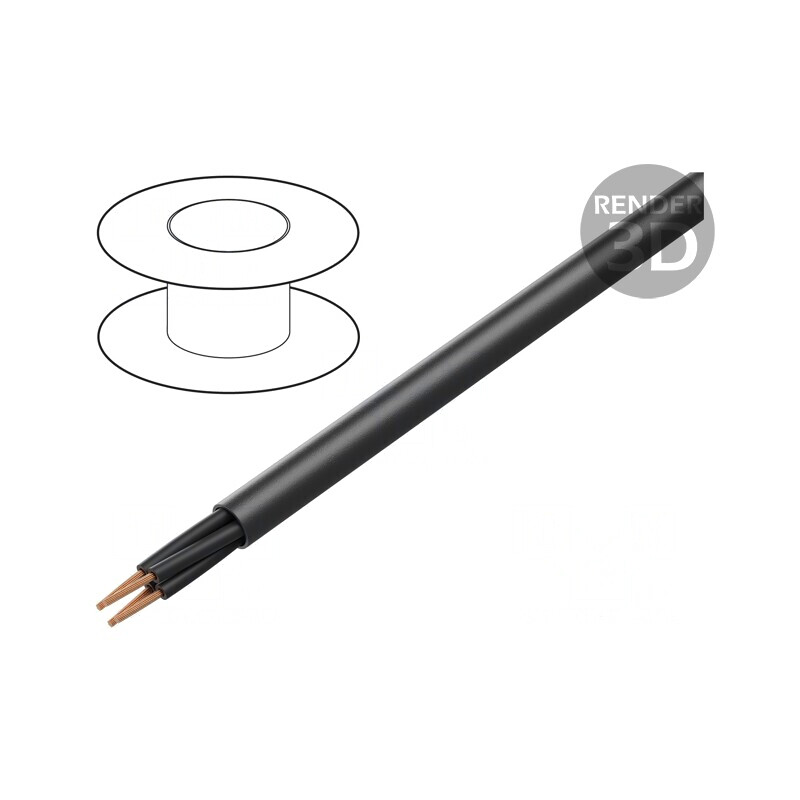 Cablu Electric JZ-600 HMH 4x1,5mm2 Cu Negru | Electronic-mag.ro | Componente Electronice