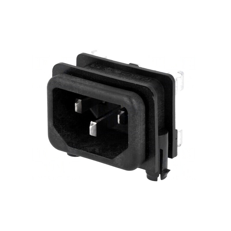 Conector Alimentare AC Soclu Tată 10A 250V IEC 60320 | Electronic-mag.ro | Componente Electronice