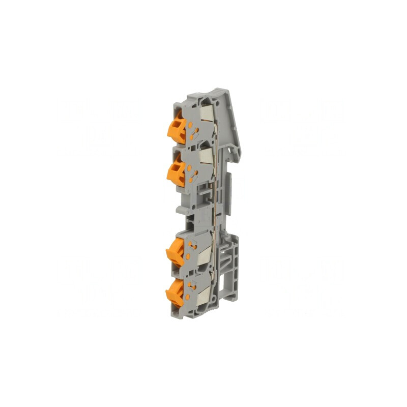 Conector Îmbinare Șine 0,25-1,5mm² 4 Borne Gri | Electronic-mag.ro | Componente Electronice
