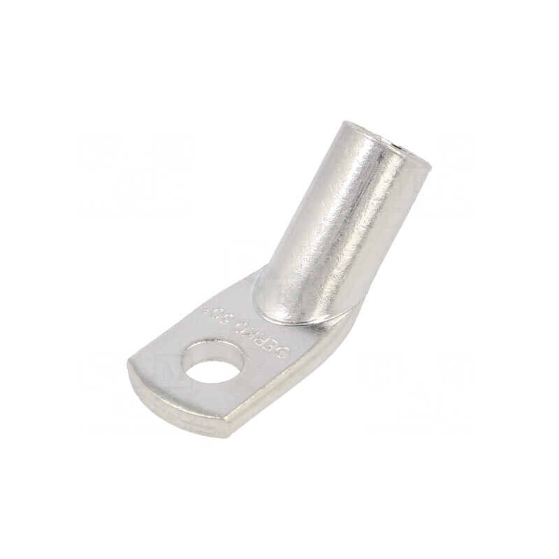 Vârf inelar tubular M8 crimpat 45° 50mm2 | Electronic-mag.ro | Componente Electronice