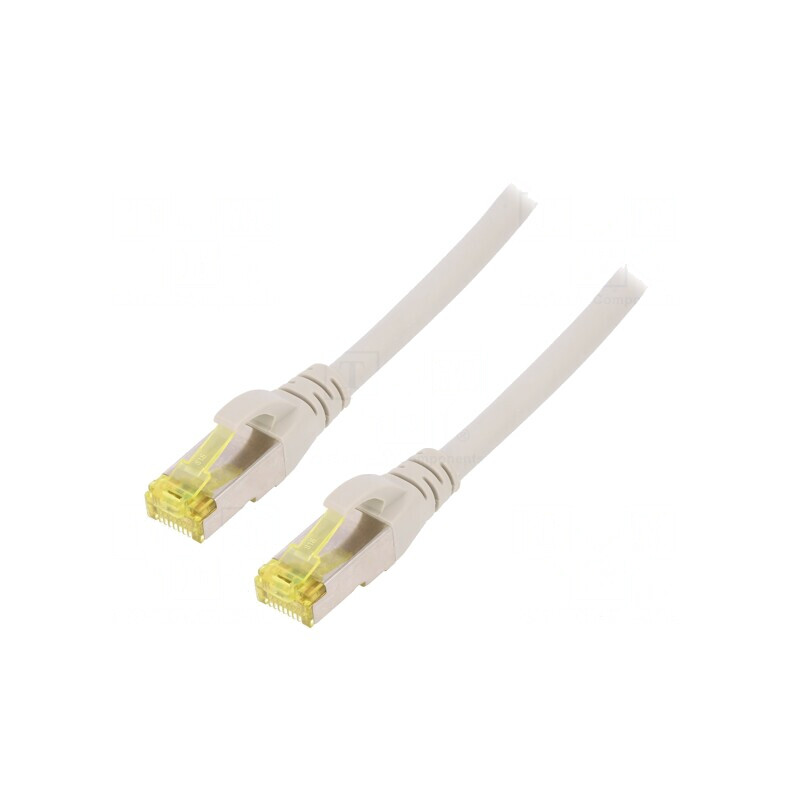 Cablu Patch S/FTP Cat 6a LSZH Gri 1,5m | Electronic-mag.ro | Componente Electronice