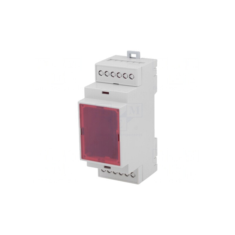 Carcasă pentru șină DIN ABS gri 90.2mm x 36.3mm x 57.5mm | Electronic-mag.ro | Componente Electronice
