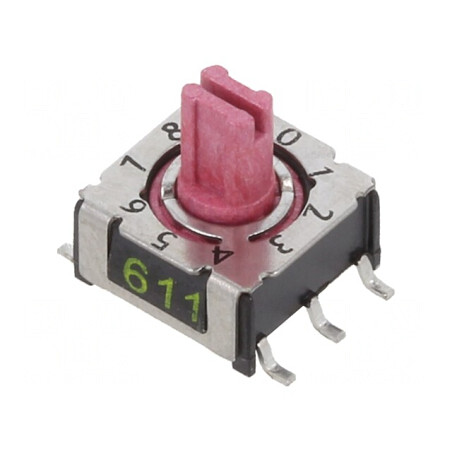 Întrerupător codificare DEC/BCD SMD 10 poziții | Electronic-mag.ro | Componente Electronice
