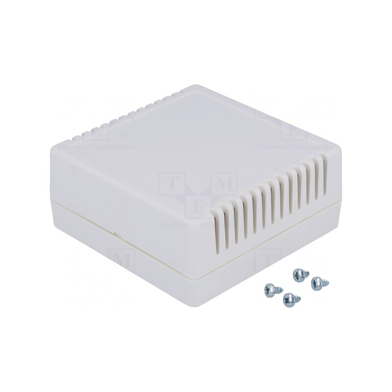 Carcasă Alarmă ABS Gri Deschis 85x85x35.5mm | Electronic-mag.ro | Componente Electronice