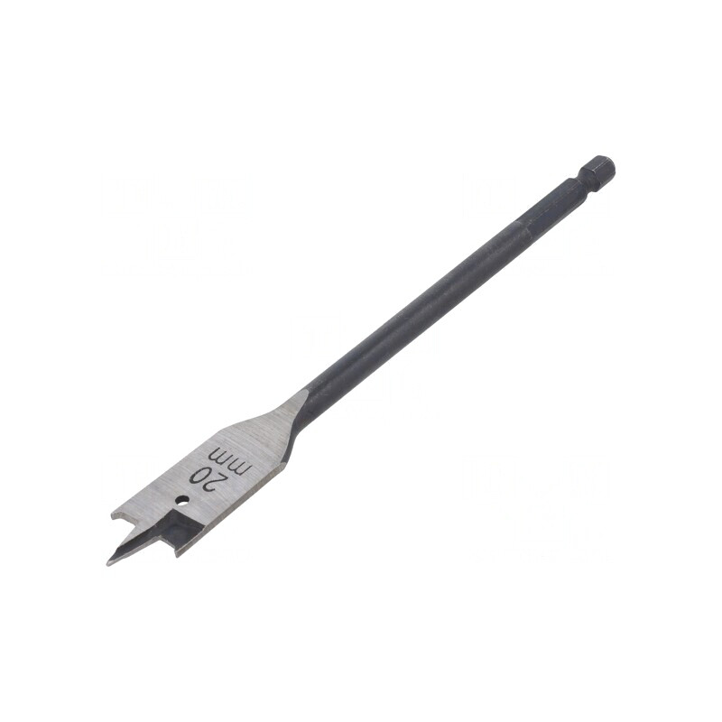 Burghiu Lemn 20mm 160mm Suport 1/4 | Electronic-mag.ro | Componente Electronice