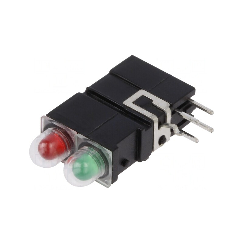 LED Roșu/Verde 3.9mm 2 Diode 2mA 60° | Electronic-mag.ro | Componente Electronice