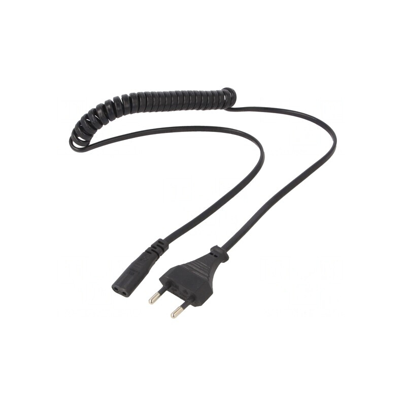 Cablu de Alimentare 1,8m Negru 2x0,75mm2 CEE 7/16 la IEC C1 | Electronic-mag.ro | Componente Electronice Cablu de Alimentare 1,8m Negru 2x0,75mm2 CEE 7/16 la IEC C1 | Electronic-mag.ro | Componente Electronice