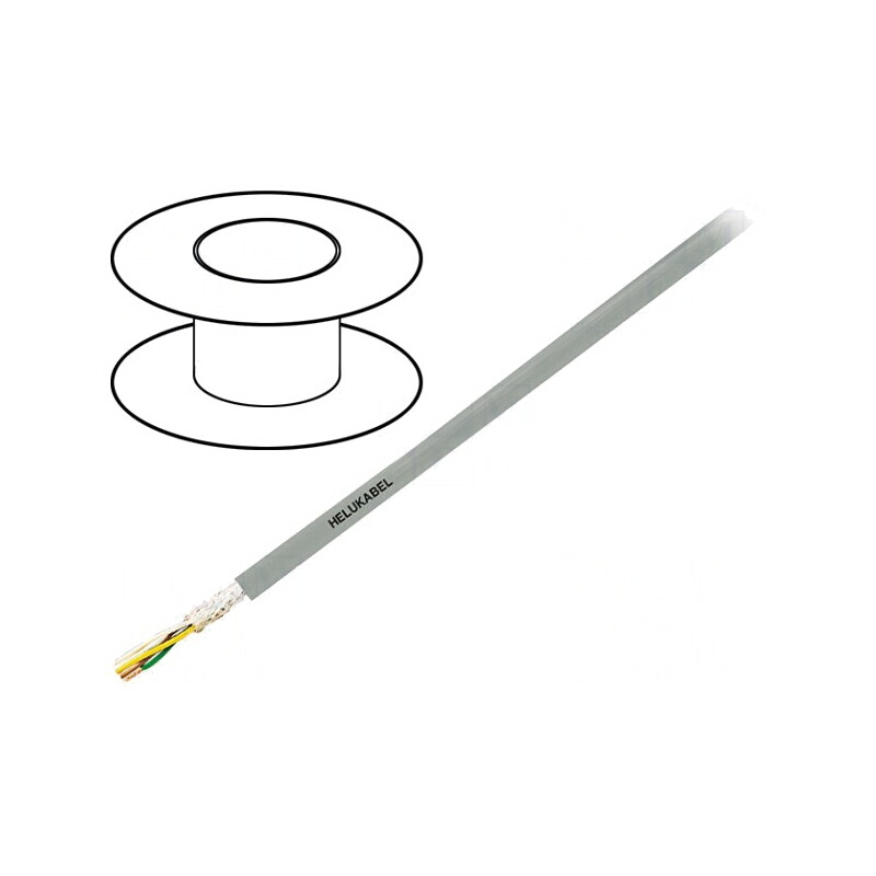 Cablu de control SUPERTRONIC 12x0.25mm² PVC Gri | Electronic-mag.ro | Componente Electronice