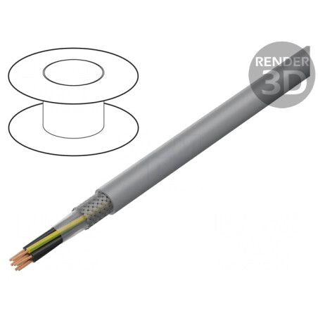 Cablu ecranat PVC 4G1,5mm2 cu tresă de cupru cositorit | Electronic-mag.ro | Componente Electronice