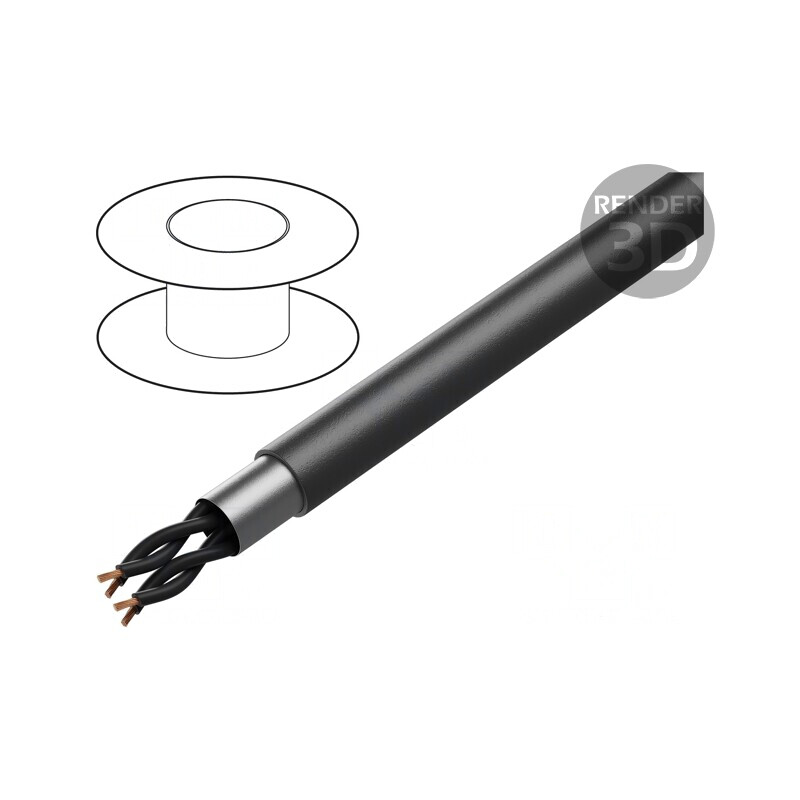 Cablu ecranat BiT 1000 FR 2x2x1,5mm2 PVC | Electronic-mag.ro | Componente Electronice