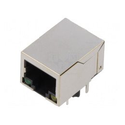 Soclu RJ45 8P8C Ecranat cu LED | Electronic-mag.ro | Componente Electronice