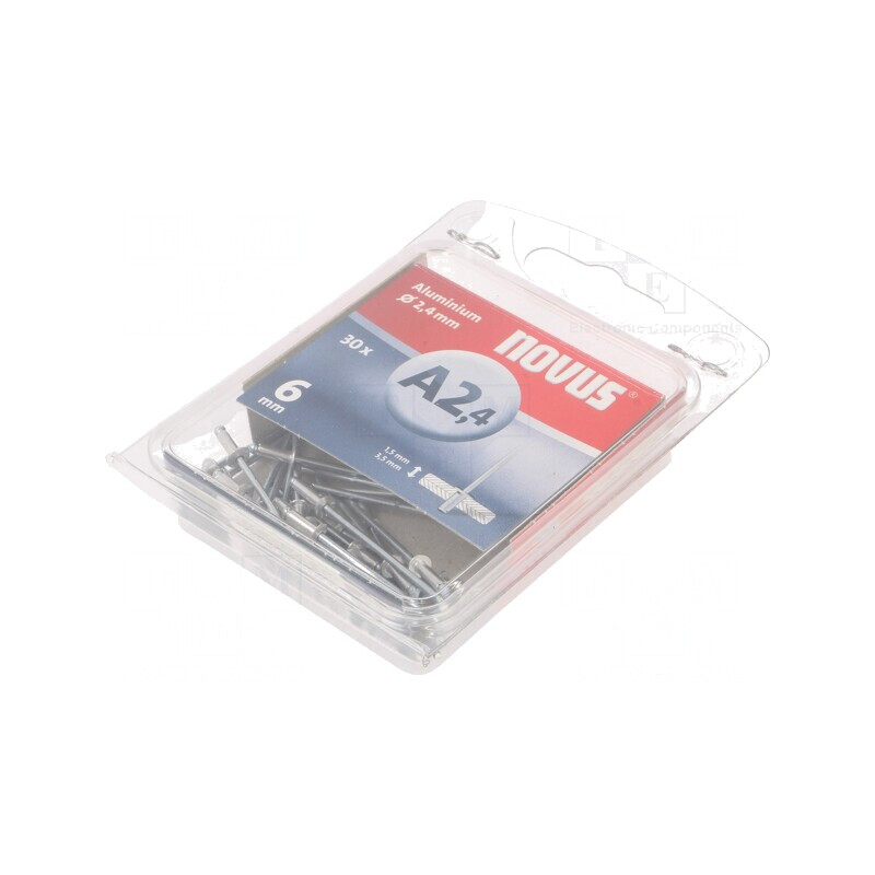 Diblu Aluminiu 2.4mm x 6mm - Set 30 Bucăți | Electronic-mag.ro | Componente Electronice