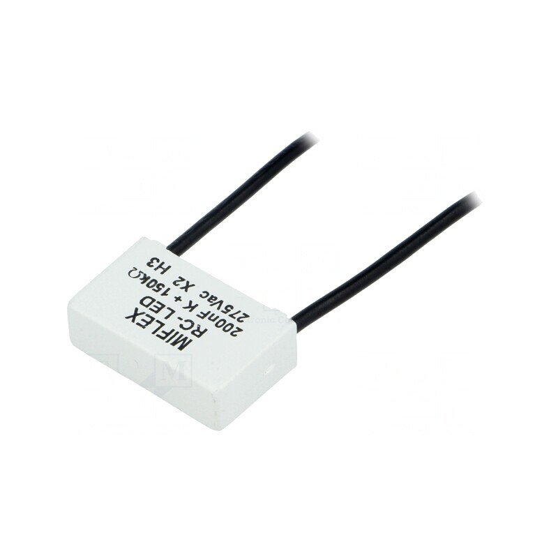 Filtru THT 275VAC 200nF 150kΩ 26.5x8.5x16.5mm | Electronic-mag.ro | Componente Electronice