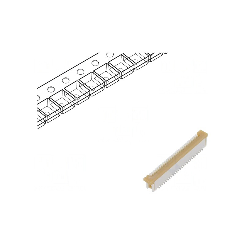 Conector FFC/FPC Vertical 26 PIN ZIF SMT 125V 1A | Electronic-mag.ro | Componente Electronice Conector FFC/FPC Vertical 26 PIN ZIF SMT 125V 1A | Electronic-mag.ro | Componente Electronice