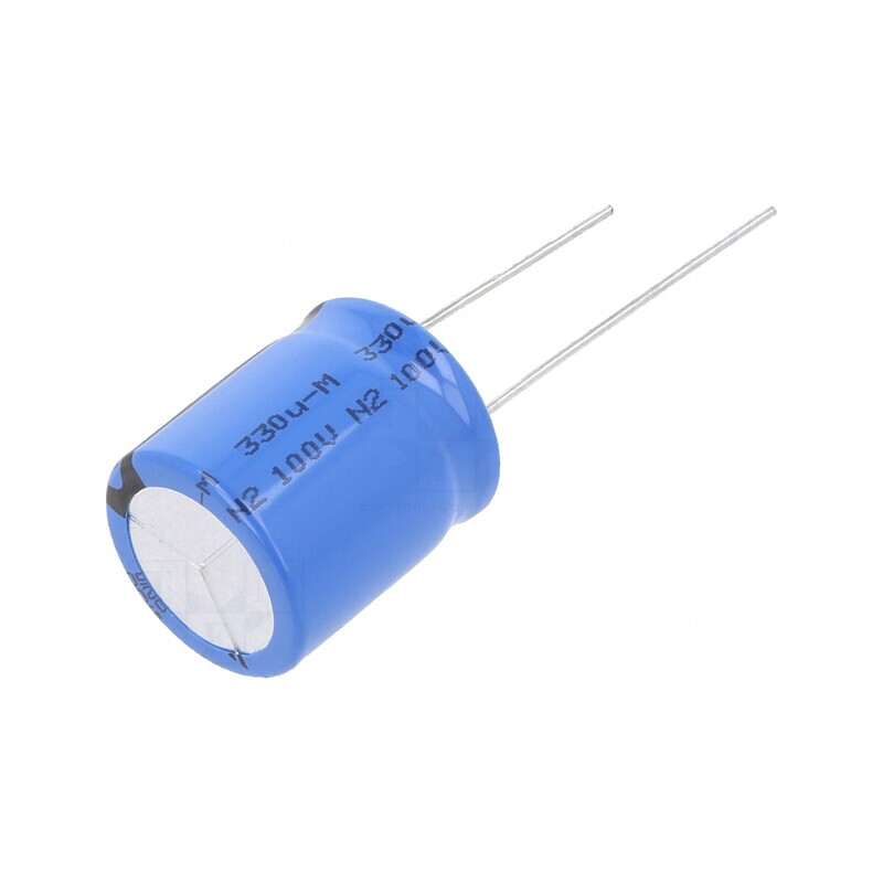 Condensator Electrolitic THT 330uF 100VDC 18x20mm | Electronic-mag.ro | Componente Electronice Condensator Electrolitic THT 330uF 100VDC 18x20mm | Electronic-mag.ro | Componente Electronice