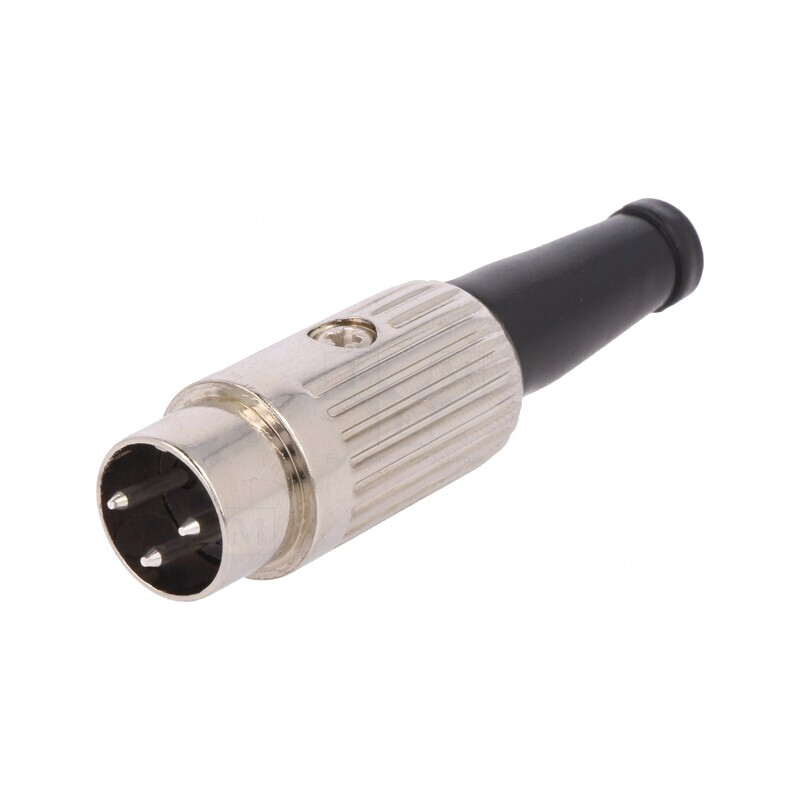 Mufă DIN 3 PIN 180° pe cablu 34V | Electronic-mag.ro | Componente Electronice