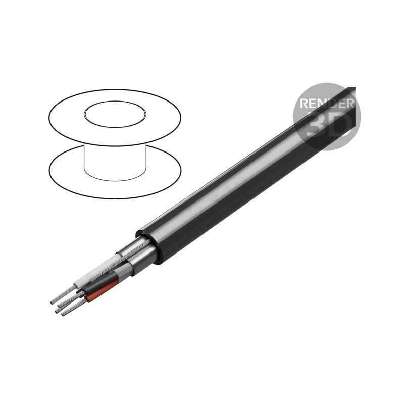 Cablu RS232 2x2x24AWG ecranat PVC | Electronic-mag.ro | Componente Electronice
