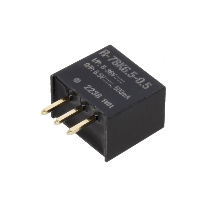Convertor DC/DC 8-36V la 6.5V 500mA SIP3 THT | Electronic-mag.ro | Componente Electronice