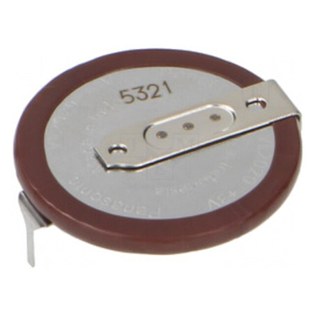 Baterie Li VL2020 3V 20mAh 2pin PCB Ø20x2,7mm | Electronic-mag.ro | Componente Electronice