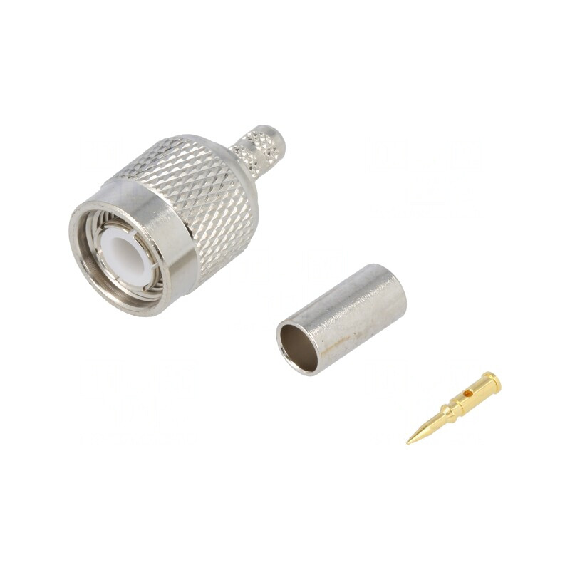Mufă TNC Tată Drept 50Ω Crimpat Aurit | Electronic-mag.ro | Componente Electronice