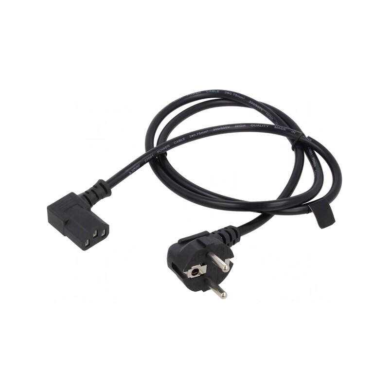 Cablu Alimentare 3x0,75mm2 CEE 7/7 Ştecăr Unghi - IEC C13 Mamă | Electronic-mag.ro | Componente Electronice Cablu Alimentare 3x0,75mm2 CEE 7/7 Ştecăr Unghi - IEC C13 Mamă | Electronic-mag.ro | Componente Electronice