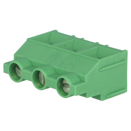 Regletă Conexiuni PCB 90° 9,5mm 3 Piste 4mm2 | Electronic-mag.ro | Componente Electronice