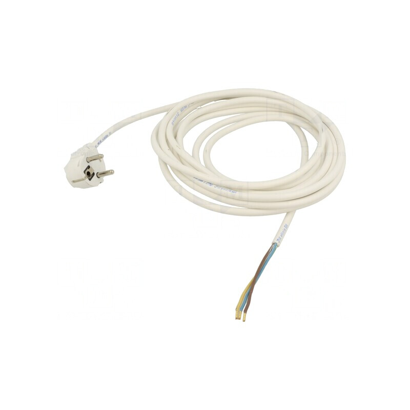 Cablu Electric 3x1mm2 cu Ștecăr în Unghi 1,5m | Electronic-mag.ro | Componente Electronice