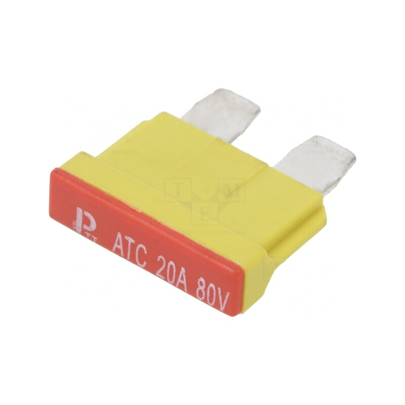 Siguranță Auto 20A 80VDC 19mm Cupru Cositorit | Electronic-mag.ro | Componente Electronice