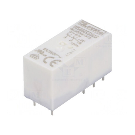 Releu Electromagnetic DPDT 12VDC 8A 250VAC cu Soclu | Electronic-mag.ro | Componente Electronice