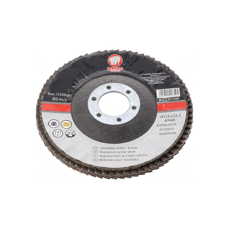 Disc de șlefuit cu lambouri 115mm pentru lemn și oțel | Electronic-mag.ro | Componente Electronice