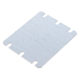 Placă de montare oţel zincată 66x80x1,5mm | Electronic-mag.ro | Componente Electronice
