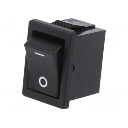 Comutator Basculant ON-OFF 6A/250V Negru | Electronic-mag.ro | Componente Electronice