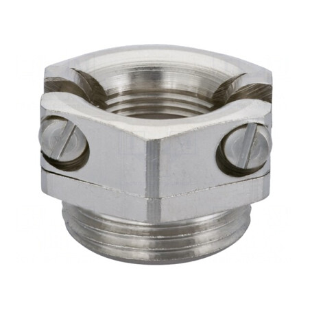 Colier cu șurub alamă nichelată 6,5mm 1,5 Pas | Electronic-mag.ro | Componente Electronice