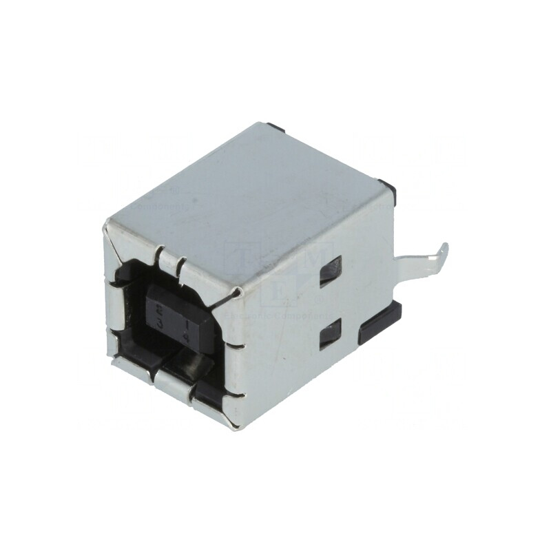 Soclu USB B pentru PCB 4 PIN drept | Electronic-mag.ro | Componente Electronice