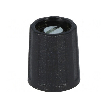 Buton rotativ negru ABS 6mm | Electronic-mag.ro | Componente Electronice