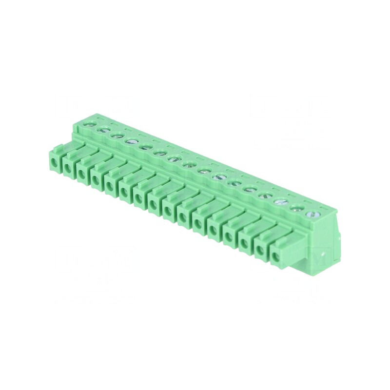 Regletă de Conexiuni Deconectabilă 16 Piste 3,81mm Dreptă | Electronic-mag.ro | Componente Electronice