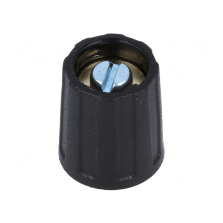 Buton rotativ negru ABS 4mm Ø13,5x15,5mm | Electronic-mag.ro | Componente Electronice