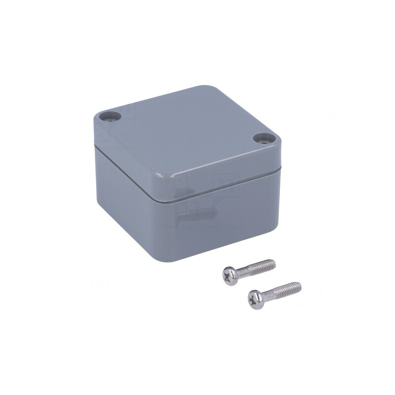 Carcasă universală ABS gri închis IP65 50x52x35mm | Electronic-mag.ro | Componente Electronice
