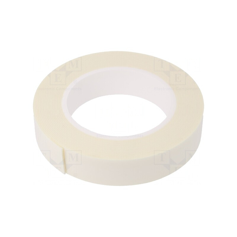 Bandă dublu adezivă albă 25mm x 5,5m x 1mm | Electronic-mag.ro | Componente Electronice