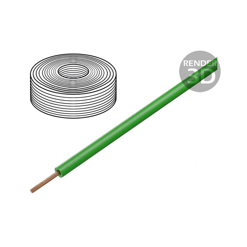 Cablu PVC Verde 0,25mm² 10m | Electronic-mag.ro | Componente Electronice