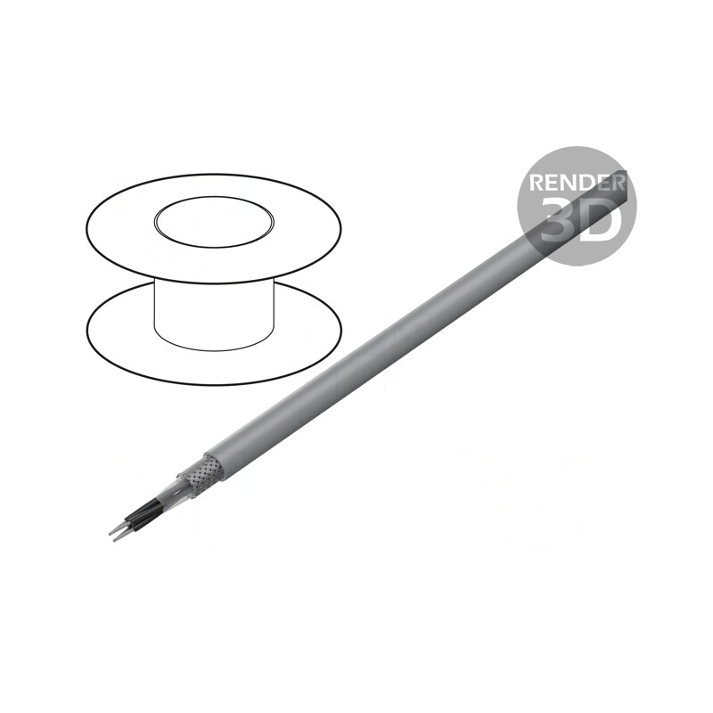 Cablu Ecranat 4x1mm2 PVC Cupru Cositorit | Electronic-mag.ro | Componente Electronice