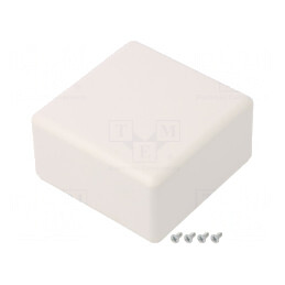 Carcasă Universală ABS Albă 71x71x37mm | Electronic-mag.ro | Componente Electronice