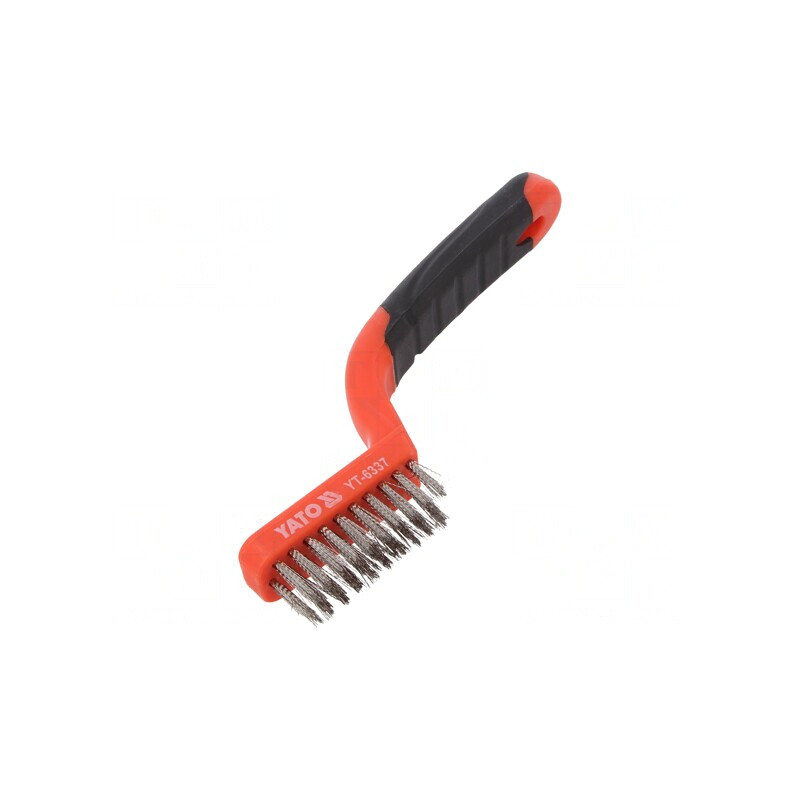 Perie de sârmă inoxidabilă 180mm cu 3 şiruri de perii | Electronic-mag.ro | Componente Electronice
