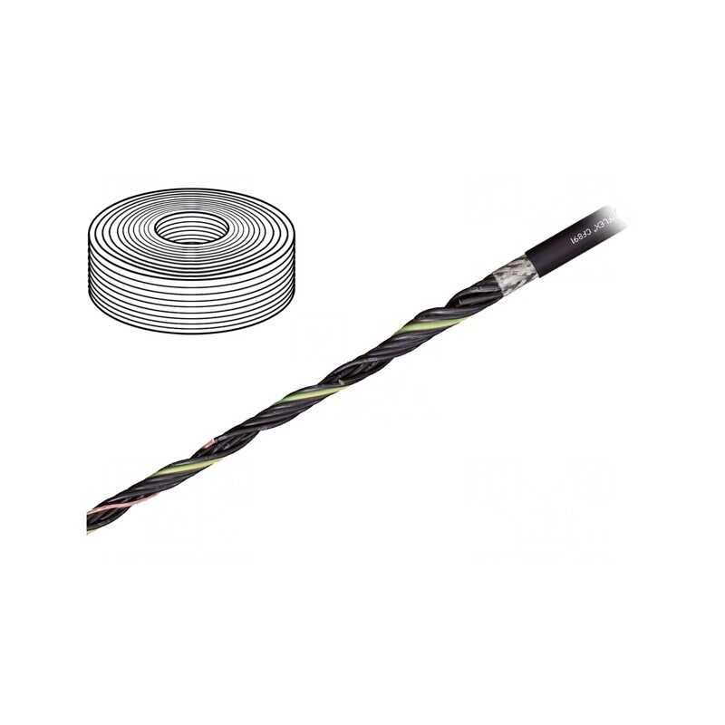 Cablu de Control Chainflex CF891 3G0,5mm2 Negru Litat | Electronic-mag.ro | Componente Electronice